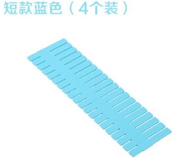 4Pcs DIY Plastic Lade Rooster Separator Lade Divider Partitie Organizer Ondergoed Sokken make Clapboard mx7051643 4stk blauw-25cm