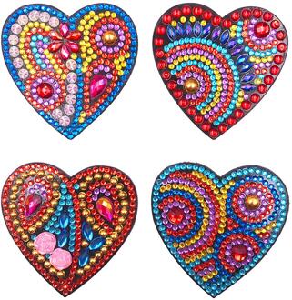 4Pcs Diy Volledige Boor Speciale Vormige Diamant Schilderij Magneet Sticker Diamant Borduurwerk Kip Hart Home Kitchen Decor