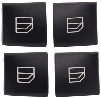 4Pcs Driver Window Switch Knop Covers Voor Mercedes Benz C-Klasse W204 E-Klasse W212 Glk-klasse