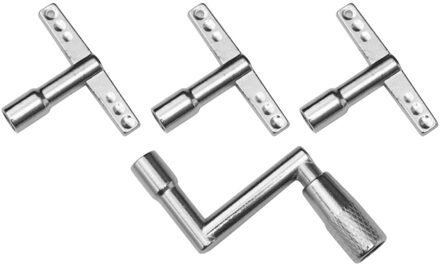 4Pcs Drum Key Wrench Lossen Drum Sleutel Snel Laden Plaat Hand Drummer (3 Stuks T Type Sleutels En 1Pc Z Type Sleutel)
