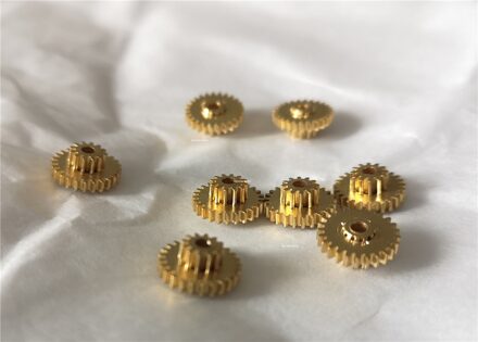 4Pcs Duplex 0.4M 12T-25T Dual Metaal Koper Gear 2Mm Boring