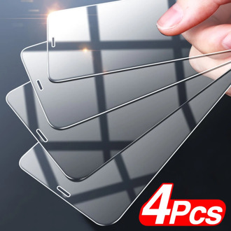 4Pcs Full Cover Tempered Glass For iPhone 12 Pro Max Screen Protector For iPhone 11 Pro X XR XS MAX 12 Mini Glass film