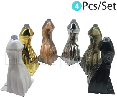 4pcs Furniture feet bronze plated metal sofa legs Snake-Shaped Cabinets feet Bed TV Cabinet legs 14cm height