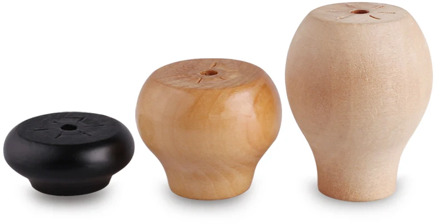 4pcs Furniture Legs Feet Solid Wood Table Carbinet Coach Sofa Round Shape Leg Foot 2/4/6cm Height 3 Colors