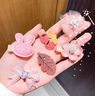 4Pcs Girls Cute Cartoon Hairpins Children Lovely Hair Clips Barrettes Headband Kids Hair Accessories Baby Girl Ropa De Bebe
