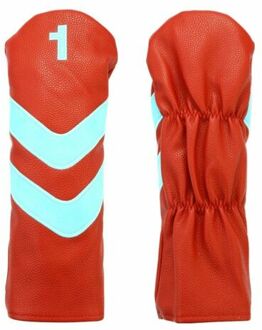 4Pcs Golf Hout Club Head Covers Driver Fairway Woods Hybrid Headcovers Ut Club Headcovers Voor Tm Sc Ob rood Driver hoes