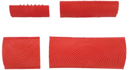 4Pcs Hout Korrelen Tool Set Rubber Hout Korrelen Patroon Muur Verf Schilderij Tool Voor Muurschildering Decoratie Diy