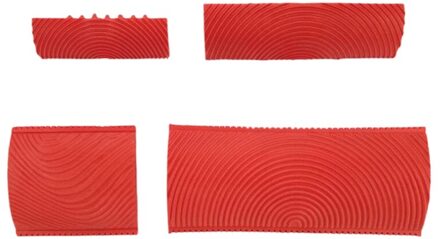4Pcs Hout Korrelen Tool Set Rubber Hout Korrelen Patroon Muur Verf Schilderij Tool Voor Muurschildering Decoratie Diy