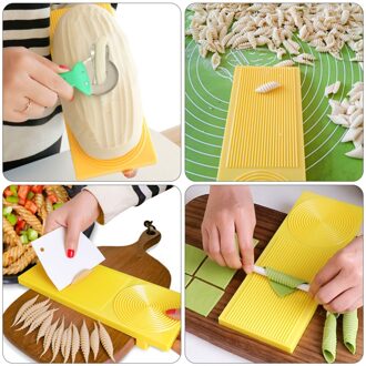 4Pcs Huishoudelijke Garganelli Board Praktische Pasta Gnocchi Boord Gereedschappen