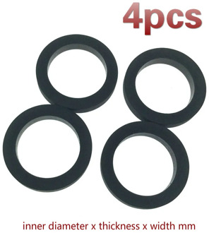 4pcs idle wheel belt loop Idler rubber ring for cassette deck recorder tape stereo audio player