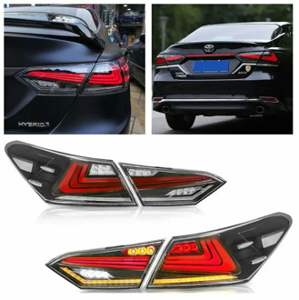 4PCS LED Tail Lights For Toyota Camry Signal Light Lamp 2018 2019 2020 Rear Lamp Dynamic Indicator Car Accessories