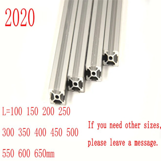 4pcs/lot 2020 Aluminum Profile 2020 Extrusion European Standard Anodized Linear Rail Aluminum Profile 2020 CNC 3D Printer Parts
