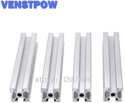 4pcs/lot 2020 Aluminum Profile Extrusion 100mm to 800mm Length Linear Rail 200mm 400mm 500mm for DIY 3D Printer Workbench CNC