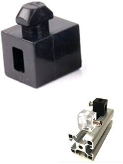 4pcs/lot 3030 Black Aluminum Spacer Block 4040 4545 Interval Connection Bracket Fastener Match Use Aluminum Profile