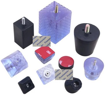 4Pcs/Lot Clear Black Anti Slip Skid Scratch Prevent Furniture Leg Feet Pad Thread Bolt Adhesive Chair Floor Protector Bumper