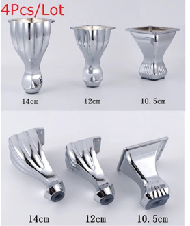 4Pcs/Lot Furniture Bath Coffee Bar Sofa Chair Zinc Leg Legs Feet With Screws,Chrome