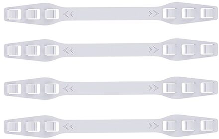 4Pcs Masker Extension Haak 3 Versnellingen Masker Uitbreiding Band Pe Materiaal Verstelbare Anti-Slip Masker Oor Grips Masker houder wit