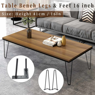 4pcs Metal Table Desk Legs Furniture Legs 41cm Hairpin Legs Anti-Slip Sofa Bed Table Leg Home furniture accessories meubles