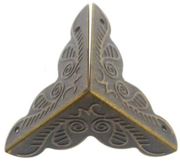 4Pcs Metalen Antieke Ijzer Hoek Protector Guard Voor Sieraden Case Corner Houten Doos Guard Protector Wijn Borst Cover