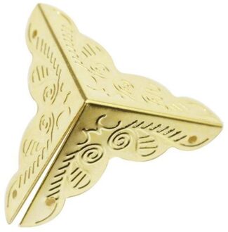 4Pcs Metalen Antieke Ijzer Hoek Protector Guard Voor Sieraden Case Corner Houten Doos Guard Protector Wijn Borst Cover