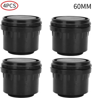 4Pcs Meubels Verhoog Pads Plastic Anti Slip Voeten Matten Tafel Stoel Been Blanking Plug Ronde Buis End Bung Caps floor Protectors zwart 1