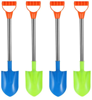 4pcs Mini Sand Shovels Beach Toys Sand Dredging Plastic Spade Outdoor Beach Toys For Children Kids Birthday Gifts