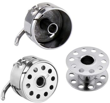 4Pcs Naaimachine Spoelhuis Spoel Houder Met 28 Stuks Metalen Spoelen Voor Brother Janome Singer Kenmore