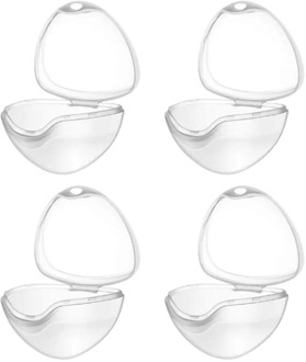 4pcs Nipple Storage Box Baby Pacifier Teat Container Portable Dustproof Soother Case
