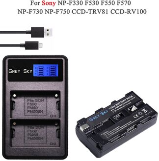 4Pcs NP-F550 Np F550 NP-F570 Camera Batterij + Lcd Usb Oplader Voor Sony NP-F330 NP-F530 NP-F570 NP-F730 NP-F750 CCD-TRV81 CCD-RV100 Package 1
