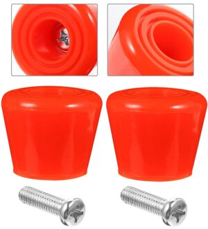 4Pcs Oefening Remmen Blok Rolschaatsen Remblokken Praktische Brake Heads rood