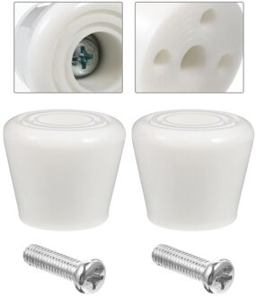 4Pcs Oefening Remmen Blok Rolschaatsen Remblokken Praktische Brake Heads wit