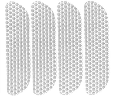 4Pcs Open Auto Deur Stickers Auto Waarschuwing Mark Reflecterende Strips Staart Achter Reflecterende Tape Rijveiligheid Auto Styling Accessoires wit
