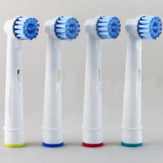 4pcs/pack Electric Toothbrush Heads Brush Heads Replacement for Oral Hygiene B Sensitive EBS-17A For Family Health Use