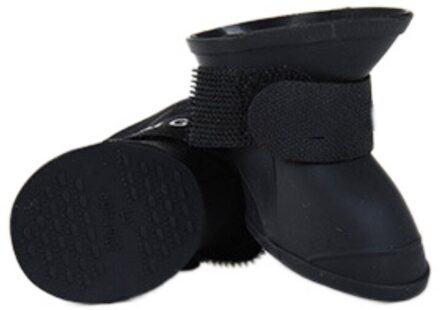 4pcs Pet Hond Waterdichte Schoenen Anti-slip Regen Laarzen Siliconen Schoeisel Winter Voor Kleine Kat Puppy Regen Schoenen huisdier Producten B / L