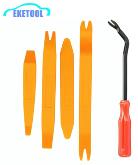4pcs Removal Car Repair Tool Door Panel Trim Dash Audio Radio Remover Car Scratch Trim Clip Fastener Disassemble Vehicles