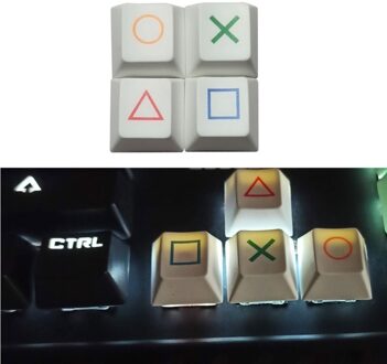 4Pcs Richting Pijl Sleutel Wasd Dye Sublimatie Mechanische Gaming Toetsenbord Keycap Pbt Oem Profiel Keycap Sleutel Cap Diy