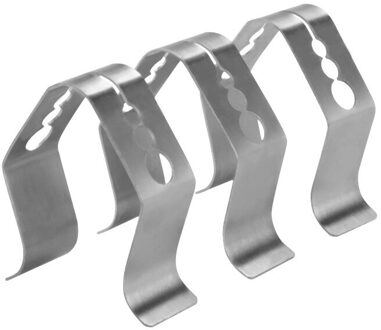 4Pcs Rvs Grill Clip Vlees Thermometer Probe Clip Houder Omgevingstemperatuur Lezingen Bbq Oven Grill Clip