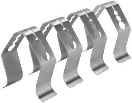 4Pcs Rvs Grill Clip Vlees Thermometer Probe Clip Houder Omgevingstemperatuur Lezingen Bbq Oven Grill Clip