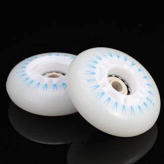 4Pcs Schaatsen Lichtgevende Wielen Pu Knipperende Wielen Mooie Decoratieve Schaatsen Lichtgevende Wielen (Kleurrijke Licht 60Mm, zonder blauw