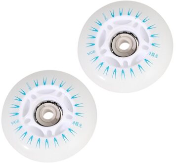 4Pcs Schaatsen Lichtgevende Wielen Pu Knipperende Wielen Mooie Decoratieve Schaatsen Lichtgevende Wielen (Kleurrijke Licht 60Mm, zonder blauw