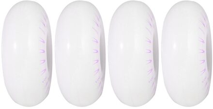 4Pcs Schaatsen Lichtgevende Wielen Pu Knipperende Wielen Mooie Decoratieve Schaatsen Lichtgevende Wielen (Kleurrijke Licht 60Mm, zonder zoals getoond