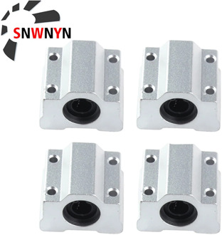4PCS SCS8UU Bearing Slide Block Linear Motion Bushing SC8UU SC10UU SCS12UU SCS16UU 20UU 25UU Linear Shaft CNC 3D Printer Parts