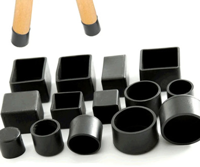 4PCs/set Black Chair Leg Caps Feet Protector Pads Furniture Table Covers Socks Hole Plugs Dust Cover Furniture Leveling Feet