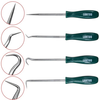 4Pcs/set Car Pick and Hook Oil Seal ORing Seal Screwdrivers Set Car Vehicle Oil Craft Hand Tools CSV Free Shipping