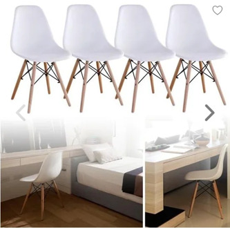 4pcs / Set Dining Chairs With Wooden Legs Modern Nordic Design Multiple Colours High-quality Dining Room Furniture Chairs HWC