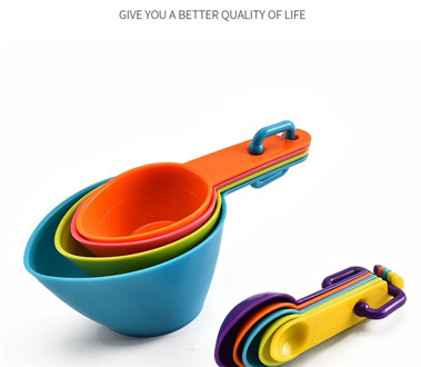 4pcs/set Measuring Cup Kitchen Measuring Spoon Teaspoon Coffee Sugar Scoop Baking Cooking Kitchen Measuring Cups Tools Set