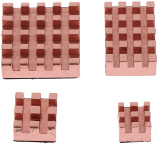 4pcs/set Metal Copper Heatsink Passive Cooling Pad Radiator for Raspberry Pi 4B