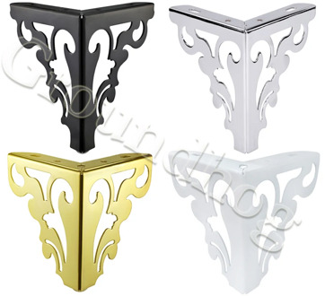 4Pcs/Set Metal Polished Sofa Chair Legs 15/12cm Modern Hollow Patten Table Cabinet Bed Feet Furniture Accessories