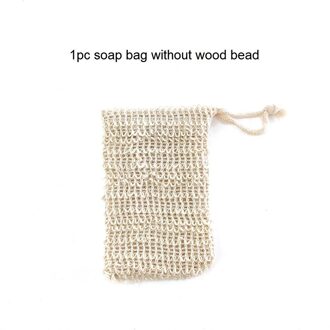 4Pcs Sisal Hennep Zeep Bag Blister Ramee Mesh Zeep Opbergzakken Schuim Maker Double-Layer Netto Zakken Schuimende Bubble Zeep Houder 1 Sisal Soap houder