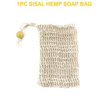4Pcs Sisal Hennep Zeep Bag Blister Ramee Mesh Zeep Opbergzakken Schuim Maker Double-Layer Netto Zakken Schuimende Bubble Zeep Houder Soap Foaming Tool